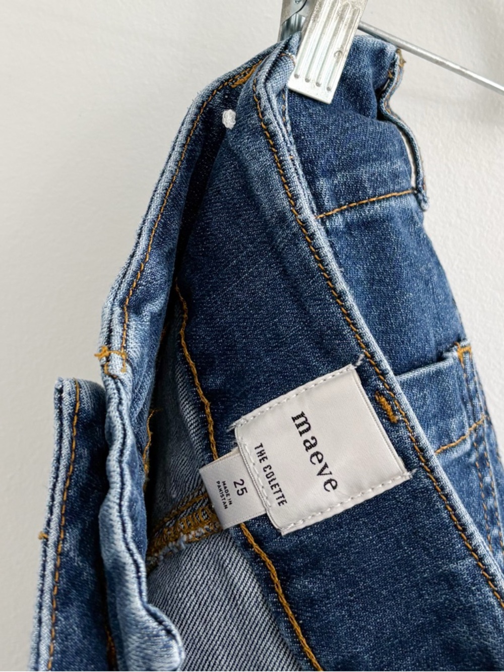 Anthropologie Colette Crop High-Rise Wide Leg Jeans 25 - Picture 8 of 9